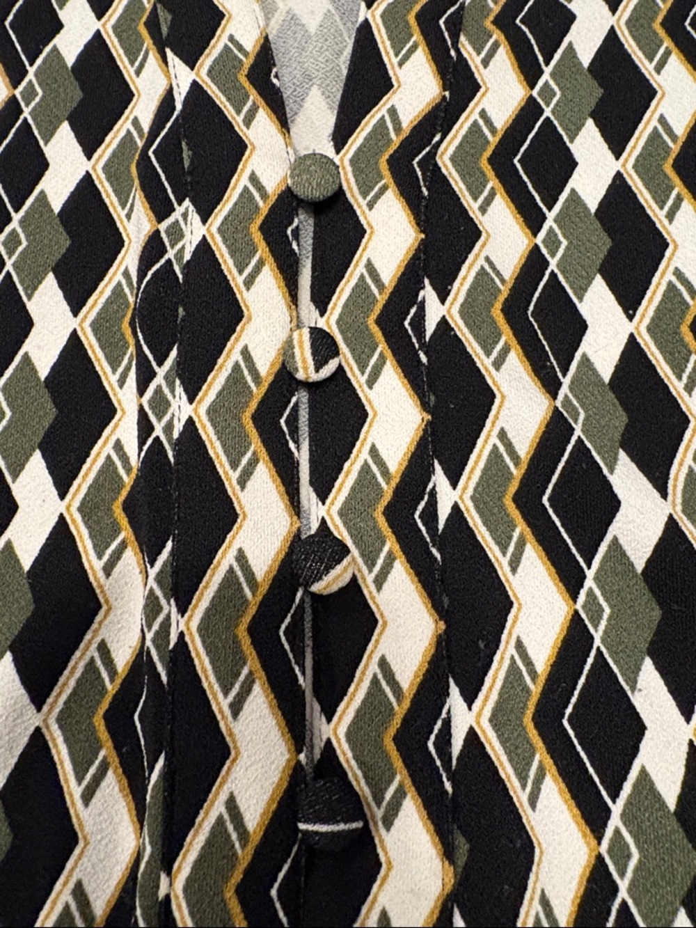 Dalia Geometric Patterned Blouse - Size Small - Picture 8 of 11